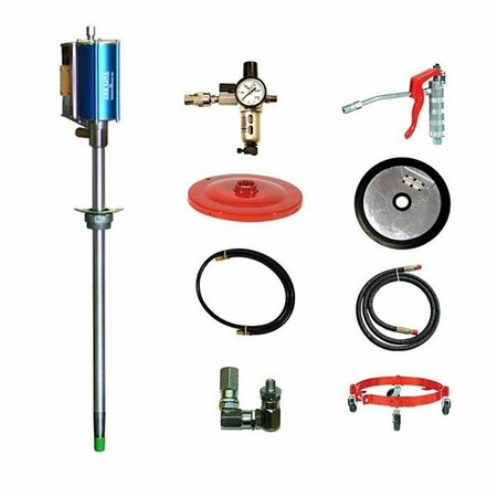 ZEELINE 60 isto 1 Portable Grease Pump with 12 ft. Hose for 120 lbs Drum 1213A-12